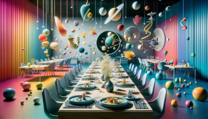 Alinea offers a surreal dining experience with avant-garde dishes, vibrant colours, and floating courses that engage all the senses.