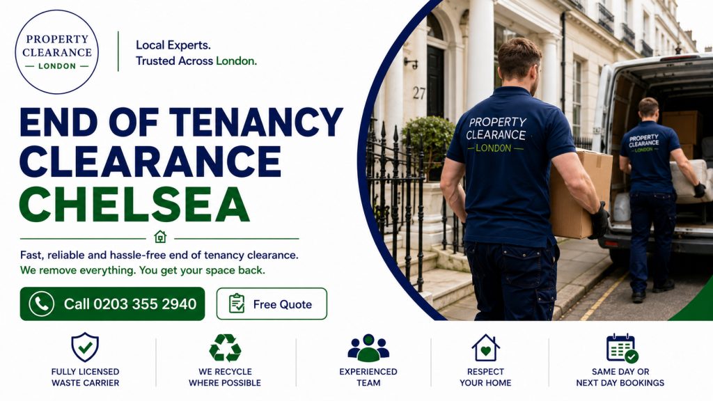 End of Tenancy Clearance in Chelsea Explained Simply
